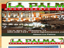 Tablet Screenshot of lapalmamex.com